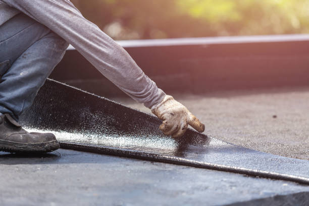 Professional Waterproofing technician working in Saint Paul Park, MN